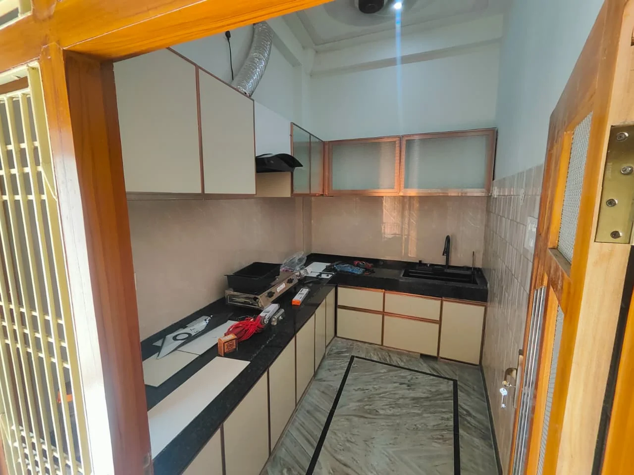 Showcase photo 3 for Acrylic & Marine Ply Modular Kitchen with SS Baskets